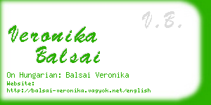 veronika balsai business card